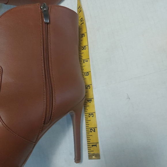 Nine West Brown Leather Slip-on Ankle Boots Size 10M - Picture 10 of 16